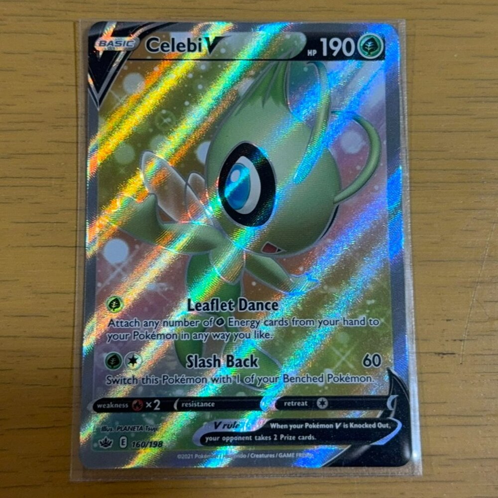 Pokémon Celebi V 160/198 Chilling Reign Full Art Ultra Rare